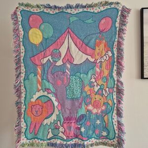 Baby Tapestry Bkanket, Colorful Circus Animal